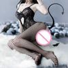 Sexy Lingerie See Through Bodysuits Women's Lace Bow Uniform Temptation Free off One-Piece Stockings Clothes For Sex