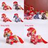 Chinese Zodiac Horse Plush Toy With Flower Pattern And Pp Cotton Filling For Lunar New Year Gift