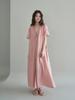 Dijainowol Robe Long Dress_Dust Pink
