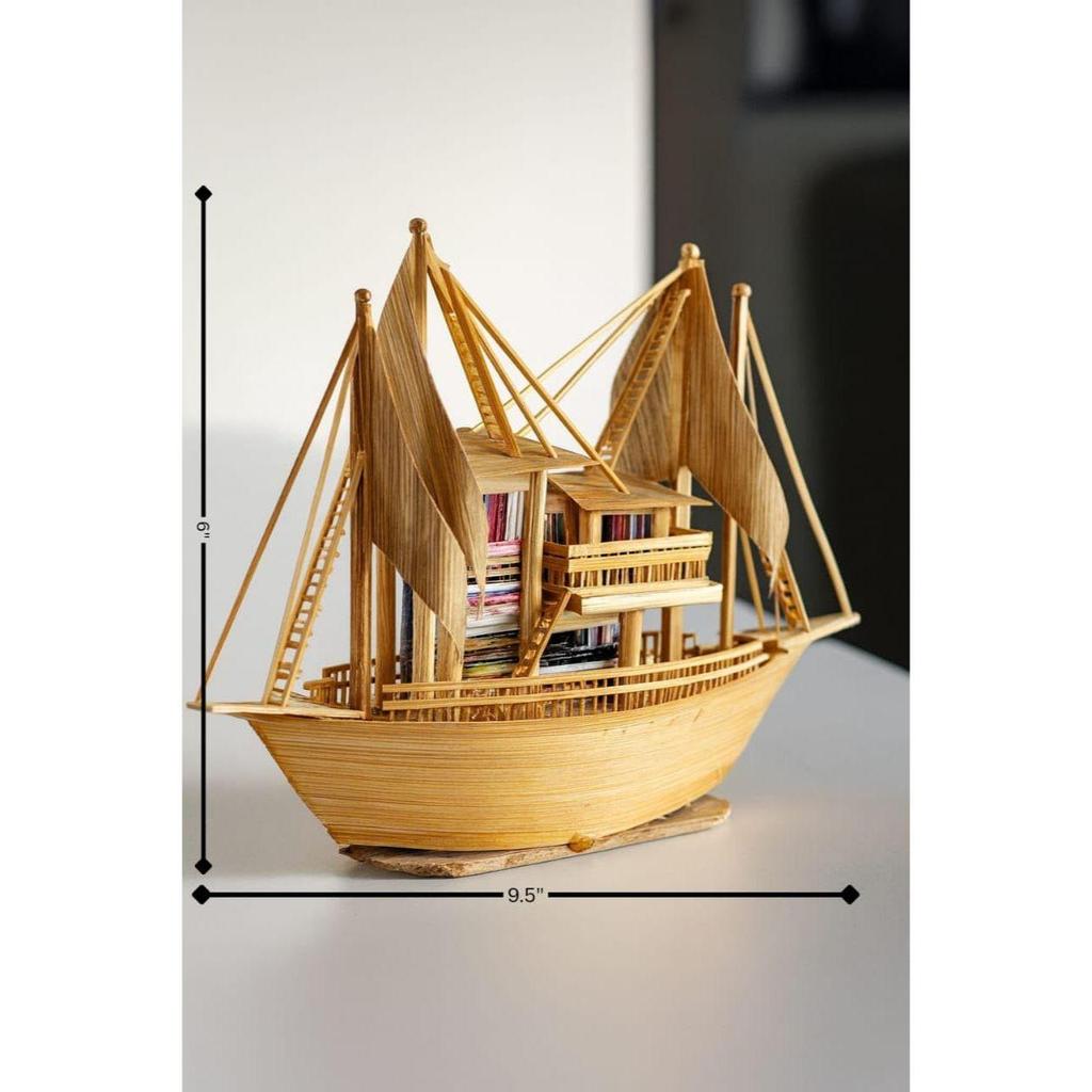 Decorative Wooden Ship Model/Coastal Decor