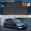 For BYD Seal 6 DM-i Touring 2025 2026 Leather Car Trunk Mat Cargo Storage Pad Cushion Liner Boot Carpet Rug Interior Accessories