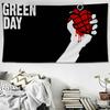 Green Day Muzyka Zespół Rockowy Wykres Gobelin Dekoracja Domu Hippie Bohemian Dekoracja Wróżbiarstwo Wiszący na Ścianę Wystrój Domu