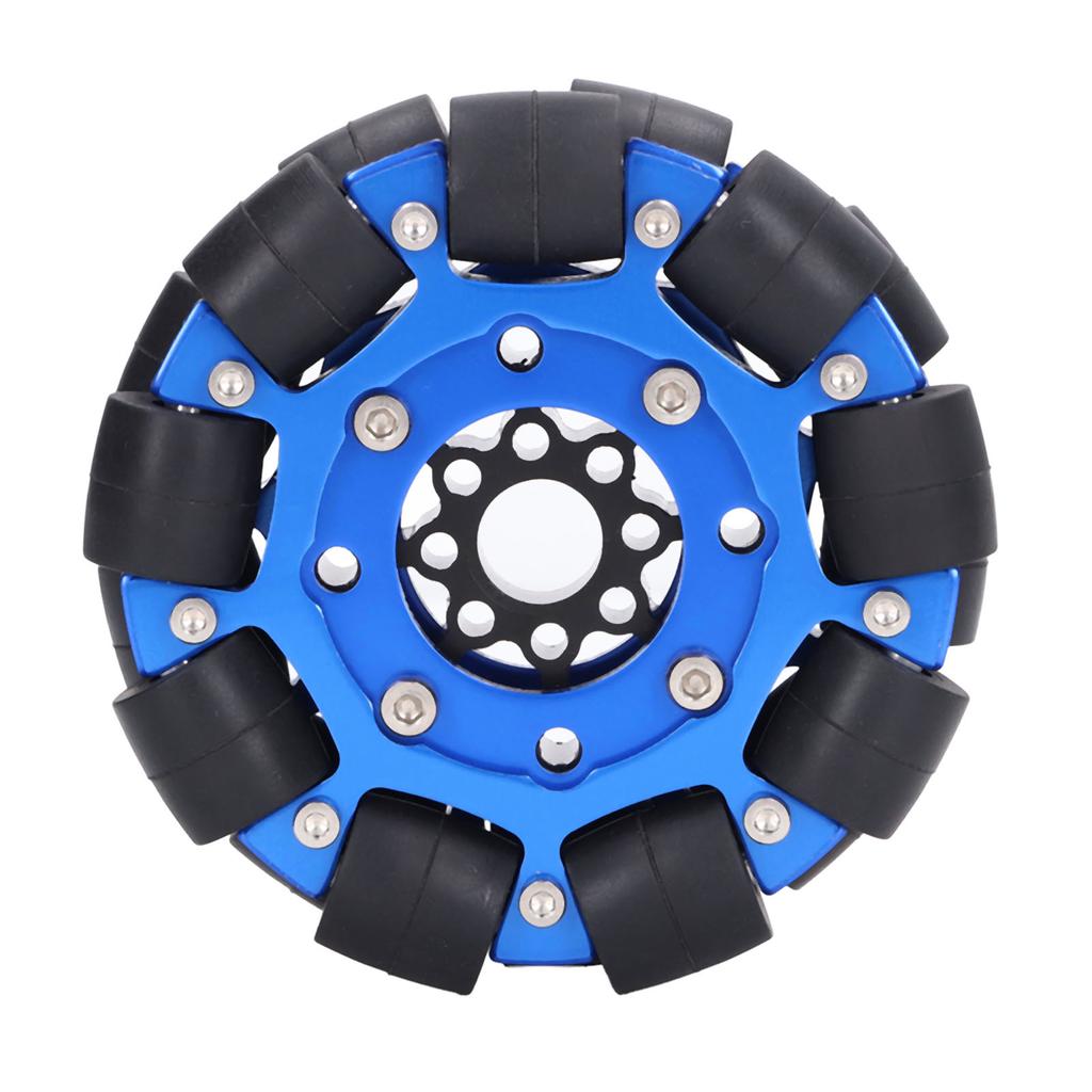 Robot Omnidirectional Wheel Omni Wheel 4in Omnidirectional Aluminium Alloy Hub Component Part for Robot DIY