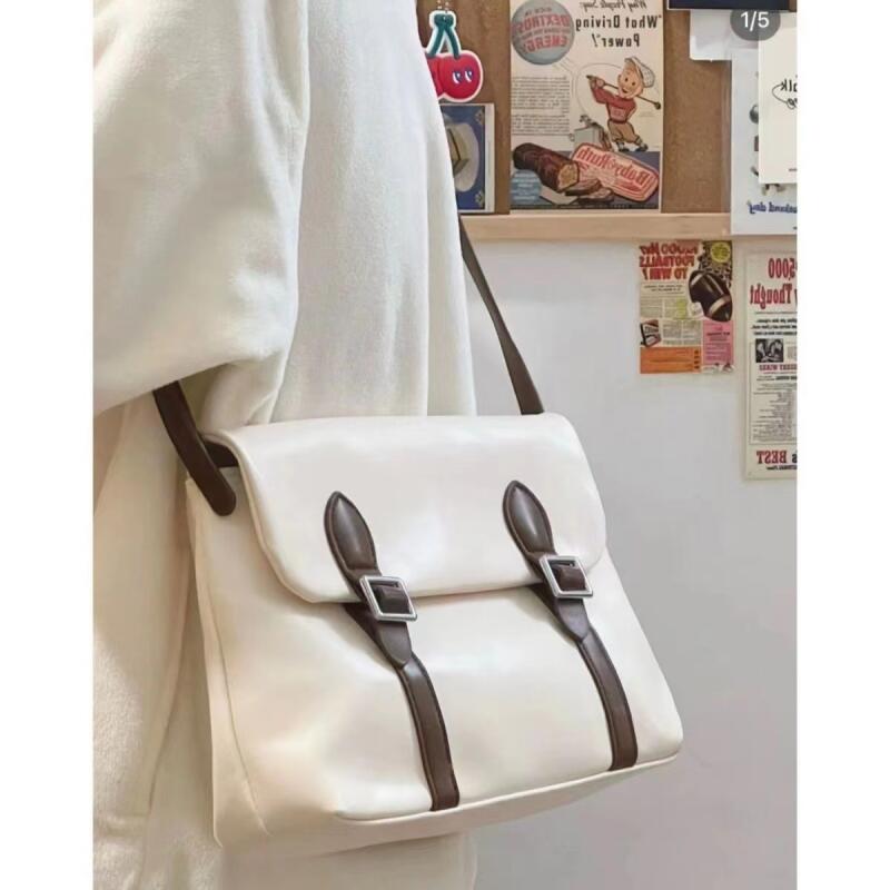 Fashion Women PU Leather Tote Bags Female Shoulder Crossbody Bag Handbags for Office Ladies Commuter Large Capacity Shopper Bags