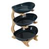 Multi Layer Fruit Stand Oval Tray Shape Serving Stand Easy Assembly Basket Stand  Fruit Storage