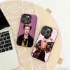 Frida K-Kahlo-g Art Phone Case For iPhone 17,16,15,14,13,12,11 Plus,Pro Max,XS,Colored Silver Phone Case