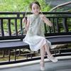 2026 New Summer Cheongsam: Girls' Chinese-Style Tang Suit Dress
