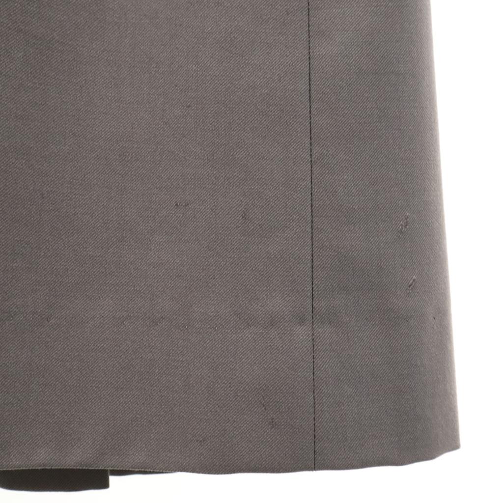 Hermes Made In France Mimole Length Wrap Skirt 42 Gray Women Used