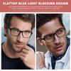 MODFANS Oversized Blue Light Reading Glasses Men Large Readers XL Big Head Eyeglasses For Women Wide Frame With Spring Hing