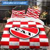 Club Atletico Independiente 3pcs Bedding,Including 1pc Duvet Cover And 2pcs Pillowcases Perfect for Christmas,Ideal for Bedroom, Dormitory