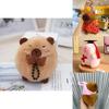 Capybara Keychain Plush Toy With Sparkling Chain For Animal Collectors