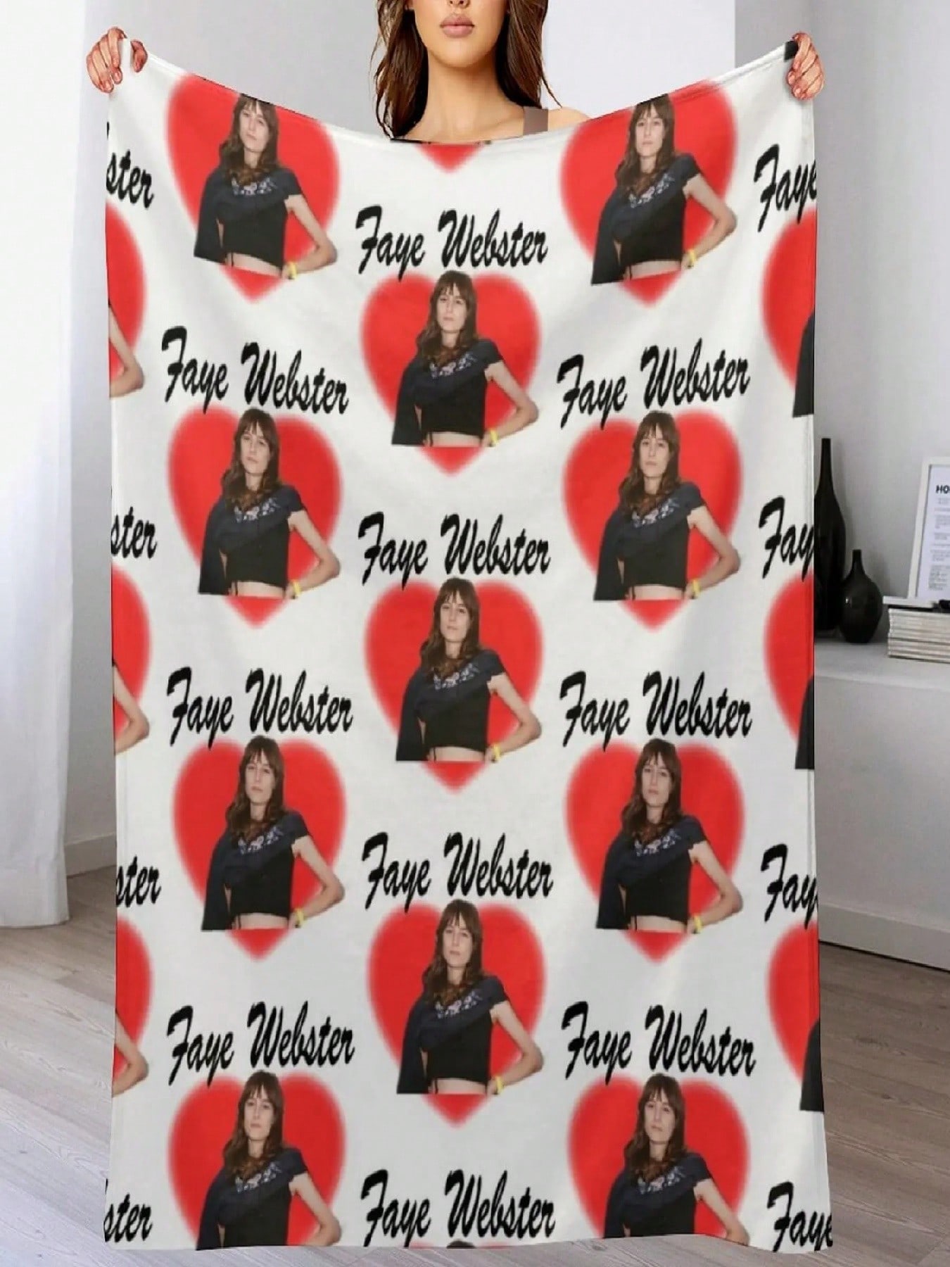 Faye Webster Throw Blanket For Sofa Thin For Winter Warm For Winter Halloween Blankets 75X95CM