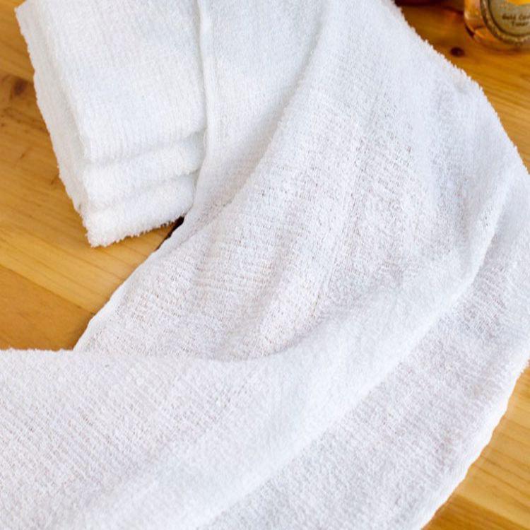 Disposable White Towel for Foot Massage, Steam Bath, and Hotel Use - Customizable LOGO