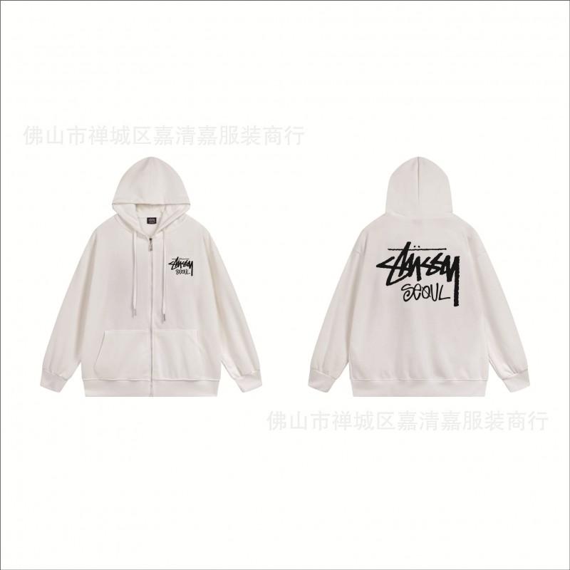 Mens Oversized Zip-Up Hooded Sweatshirt Casual Streetwear Cotton Pullover Fall
