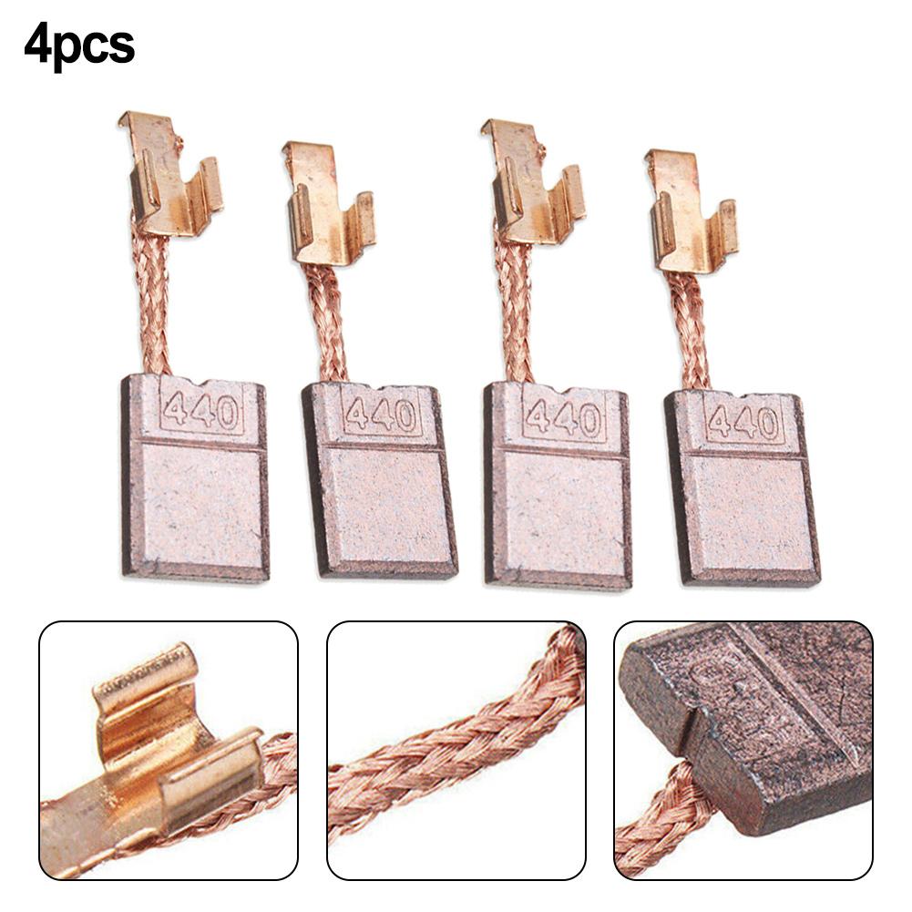 Carbon Brushes 0.51 X 0.39 X 0.11 Inches 4pcs Reliable Stable Characteristics