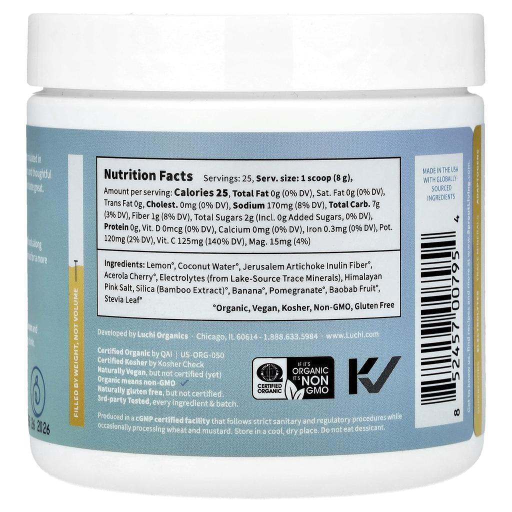 Colorfuel™ Hydration, Lemon Citrus, 200G (7Oz)