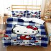 Hello Kitty Cartoon Cute Comforter Duvet Cover Bedding Sets Soft Quilt Cover Pillowcases Single/Double/Queen/King Size