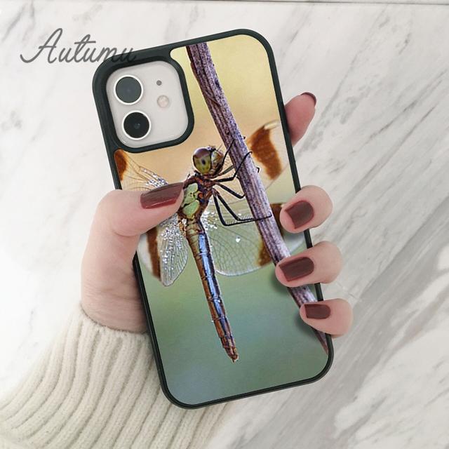 Dragonfly Animal Phone Case for iPhone 17 Air 15 16 16e 11 12 13 14 Pro Max Plus Cover coque Fundas Shell