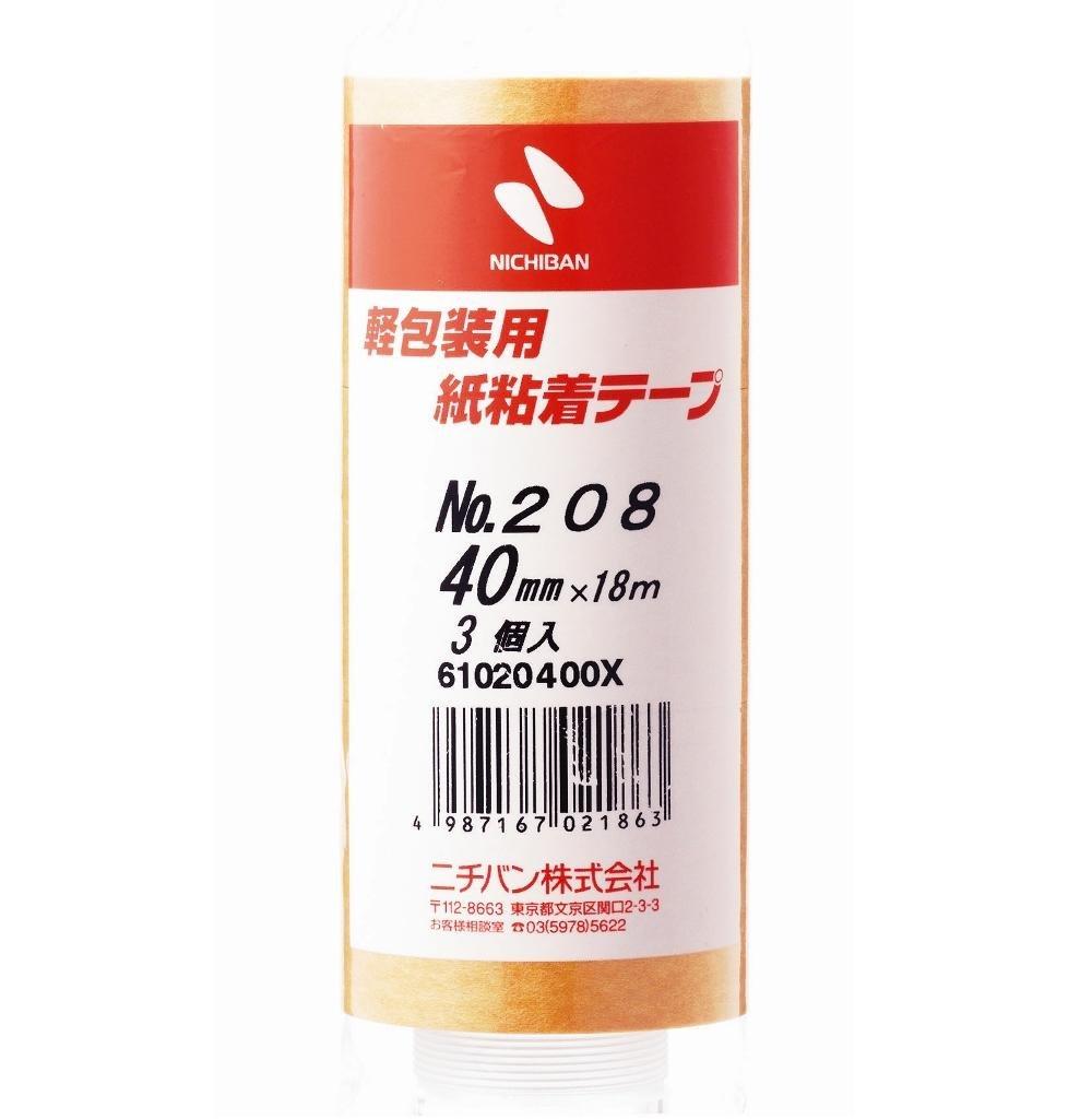 

Малярный скотч Nichiban для легких работ 30 40мм x Упаковка, Рулоны, 18м, 208H-40BOX