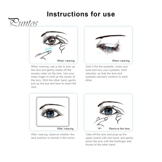 Buy HEMA 1Pair Eye Contacts Lenses Safe Ergonomic Beauty Cosmetics