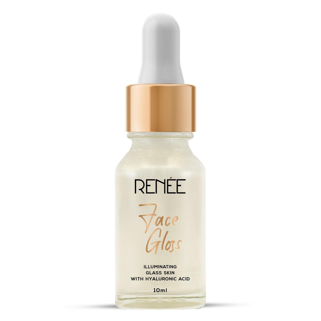 RENEE Face Gloss Highlighting Strobe Serum for Glass Skin, Hyaluronic Acid Hydration & Illumination, Paraben-Free, Vegan, Lightweight, Non-Greasy H