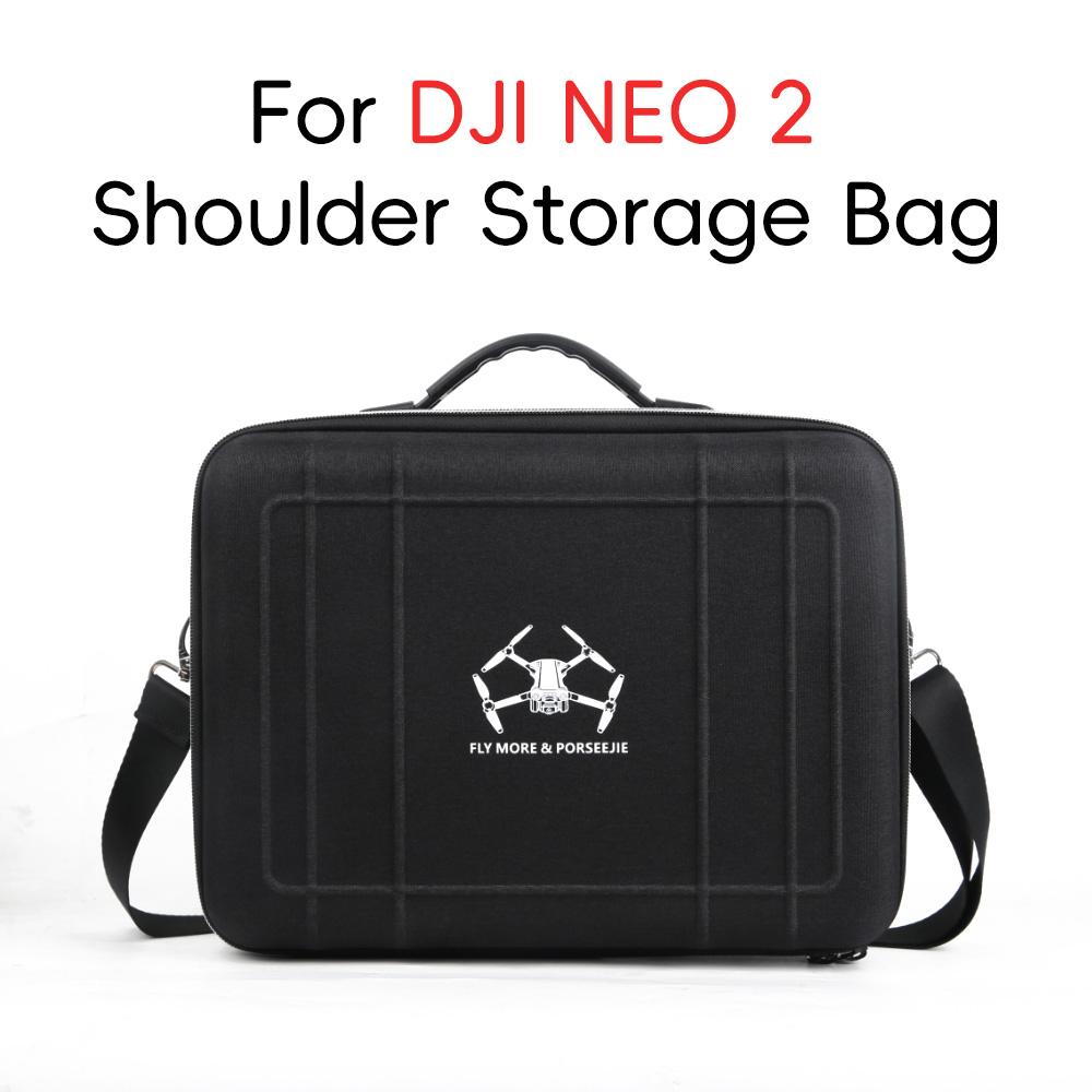 Shoulder Storage Bag For DJI Neo2 RC-N3 All-in-one Carrying Case Large Shockproof Protective Box For DJI Neo 2 Drone Accessories
