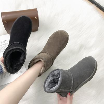 Winter Snow Boots Women's New Ankle Boots with Plush Warm Comfortable Platform Booties Women Non-slip Plus Size Winter Shoes