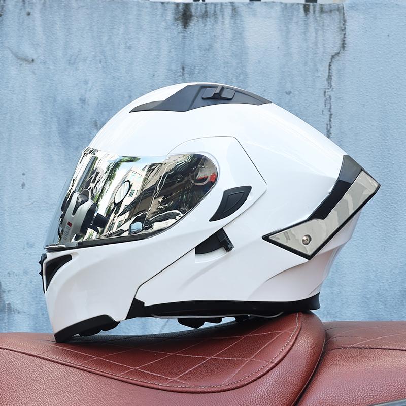 DOT Certified Modular Motorcycle Helmet Men Women All Season Flip Up Design Reinforced ABS Street Bike Protective Headgear