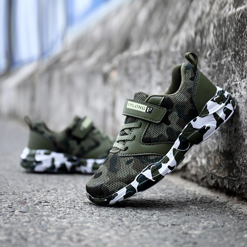 Kids Basketball Shoes Boys Fashion Sneakers Camouflage Outdoor Sport Shoes for Children