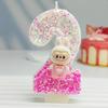 Cute Rabu Doll Digital Candle Cartoon Birthday Cake Decoration Party Decoration DIY Ornaments