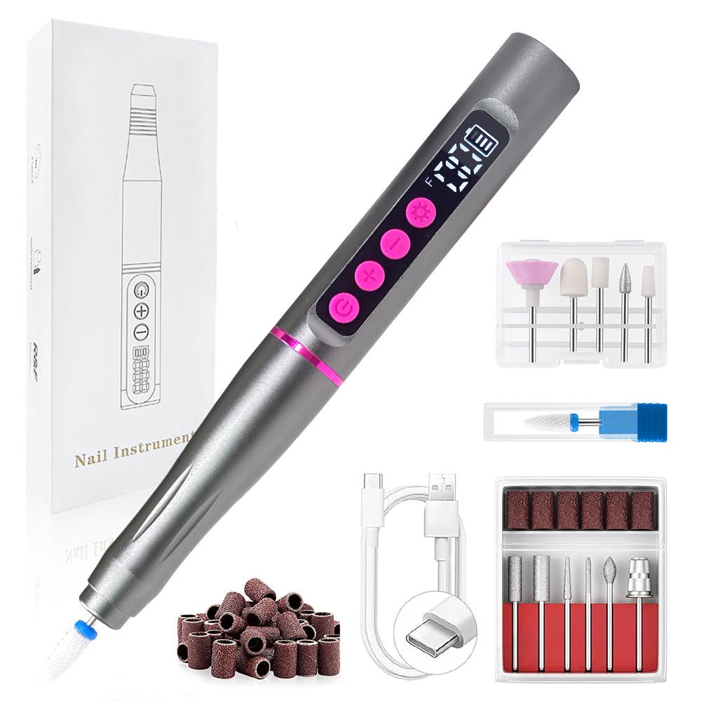 Electric Nail Art Grinding Machine with Curing Lamp – Nail Grinder and Remover