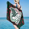 Mexico Football Crest Microfiber Beach Towel, Lightweight And Quick-Dry, for Summer Travel, Beach Essential, Swimming Pool