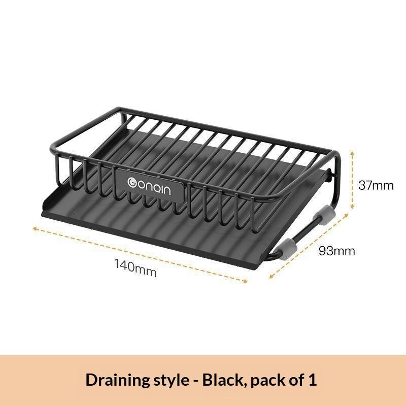 Multifunctional Shower Soap Rack Drainer Kitchen Shelf Sink Rag Dishwashing Detergent Dishcloth Organiser Kitchen Storage Racks