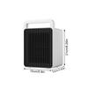 Tragbarer 110V 900W PTC Elektrischer Heizlüfter mit Automatischer Temperaturregelung Schreibtisch Mini-Ventilator Schlafzimmerheizung Schnelle Heizung