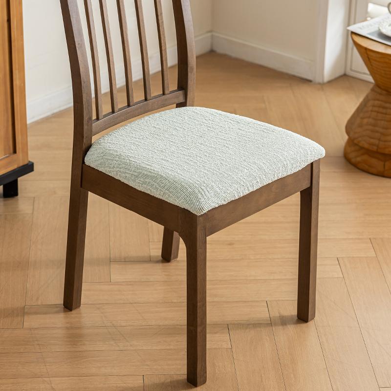 1/2/4/6PCS Elastic Jacquard Chair Cover Thicken Chenille Fabric Dust-proof Durable Dining Table Chair Protector Home Hotel Decor