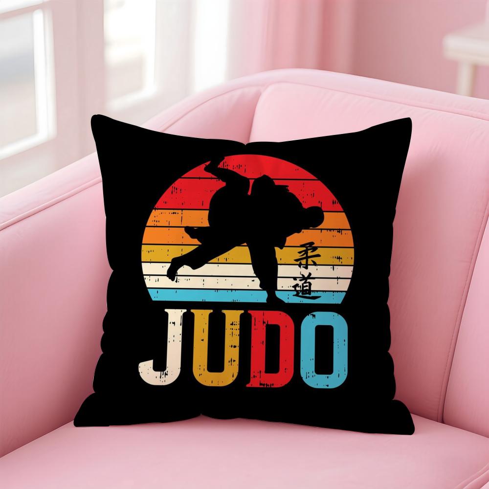 Sportovní Judistické Bojové Umění Povlak na Polštář Domů & Auto Víceúčelový Povlak na Polštář - Oboustranný, Měkký & Odolný pro Každodenní Použití