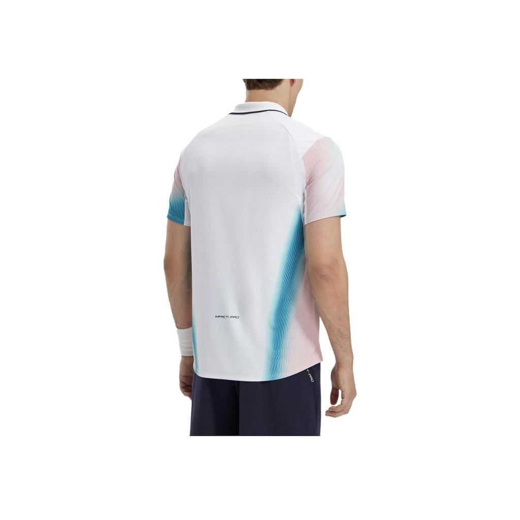 FILA Color Block Quick Dry Tennis Polo Shirt Men tops White A11M323109FZA