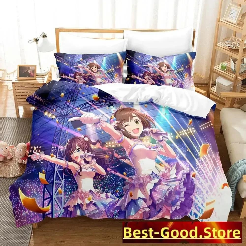 New THE iDOLM@STER Cinderella Girls Starlight Stage Bedding Set Printed Bed Set With Pillowcase Bed Duvet Cover Single Double