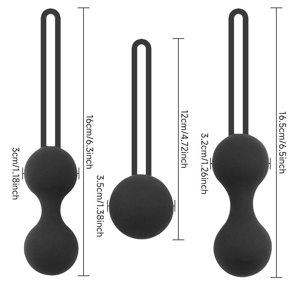 Silikonowy Zestaw Kulek Kegla, Trener Mięśni Dna Miednicy, Kulki Obkurczające Wzmacniające Skurcze, Dorosłe Seksowne Zabawki dla Kobiet, Zabawki Seksualne