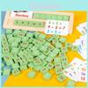 Blocos de madeira para aprender o alfabeto e os números - Brinquedo educativo para crianças em idade pré-escolar