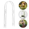 1PC Miniature White Iron Arch Mini Garden Doll House Archarched Door Scale Model Mini Ornaments Simulation Scene Models Stand