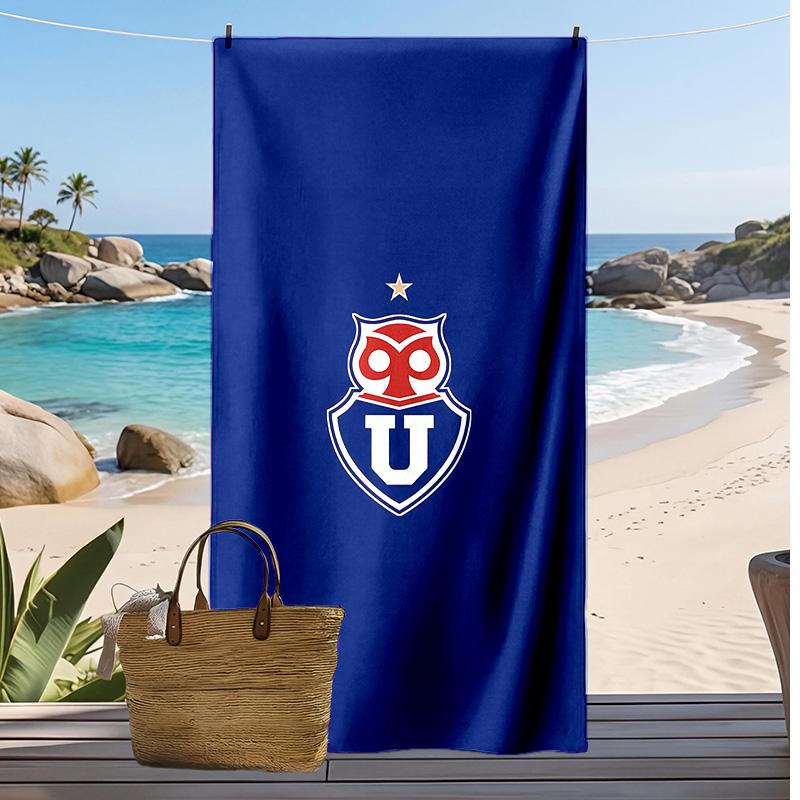 Universidad de Chile Printed Beach Towel Quick Dry Soft TowelPortable Large Rectangular Beach Blanket for Travel Swimming Pool