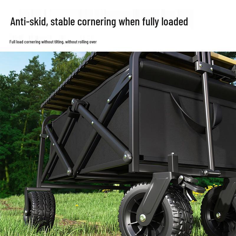 Shixun Outdoor Folding Camping Wagon with Tank Wheels
