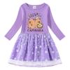 Children's Korean Style Rainbow Sequin Princess Dress - Short Sleeve for Summer, Long Sleeve for Spring/Autumn