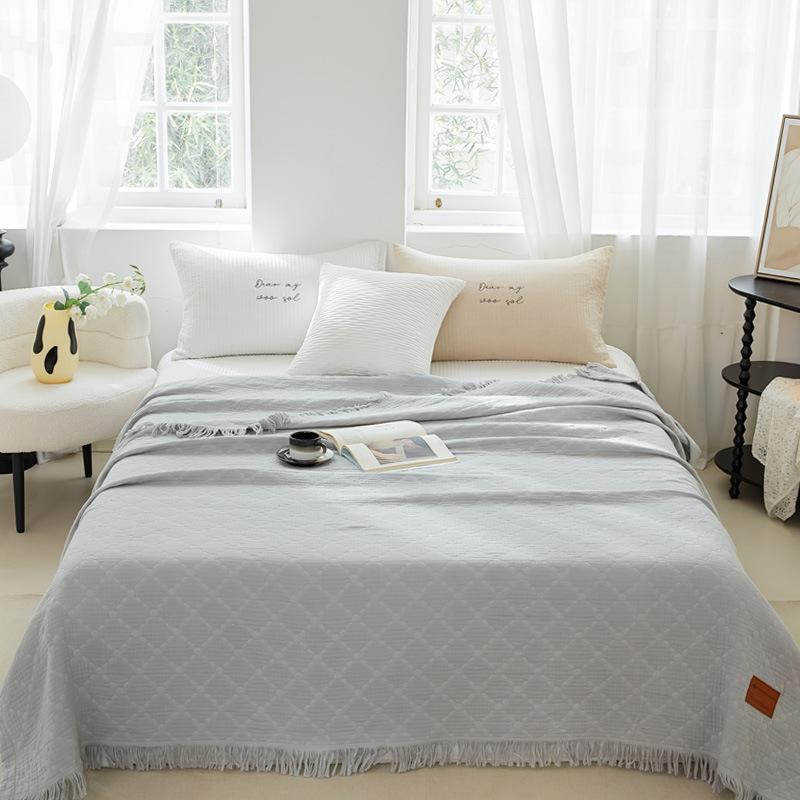 Cotton Tassel Summer Cooling Blanket Single and Double Air Conditioning By All Cotton Summer Nap Blanket