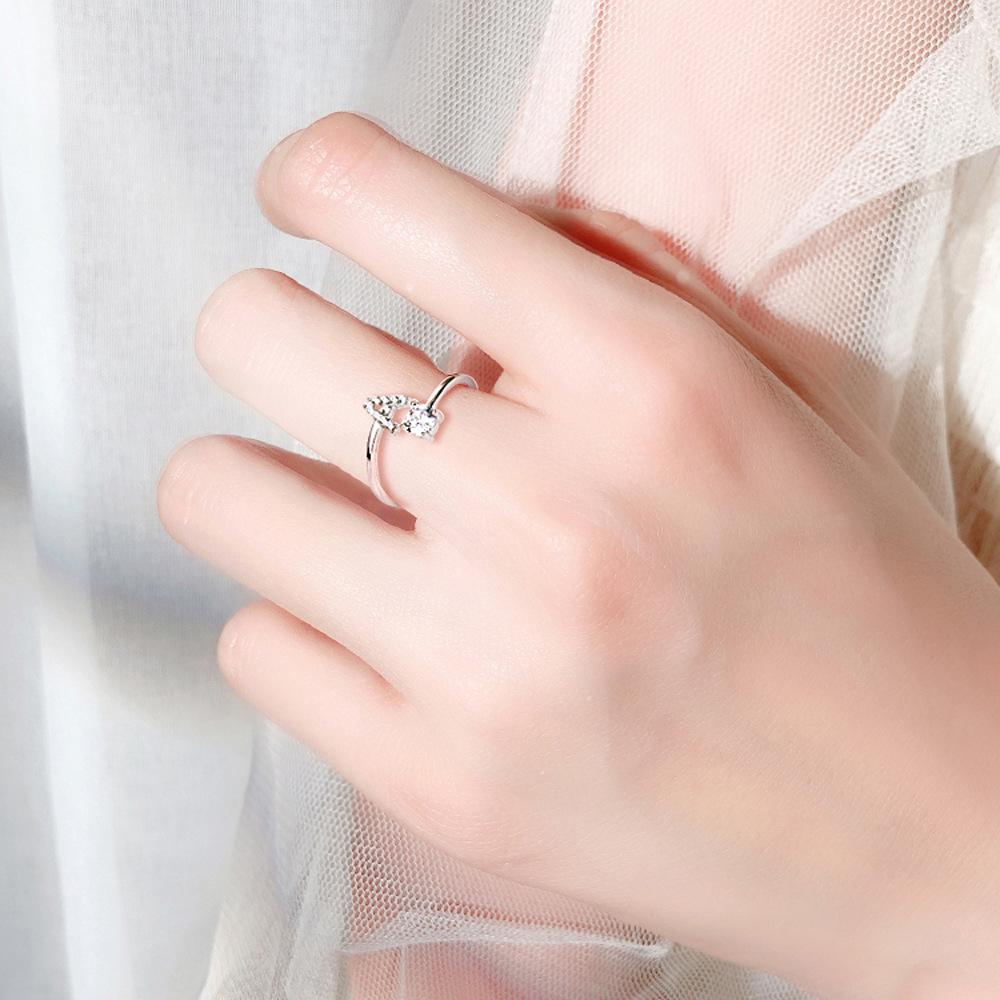 Lindon Klassischer Zirkon-Ring aus 925er-Sterlingsilber, Damenschmuck, Hochzeitsversprechen, Party-Geschenk