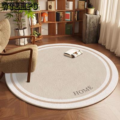 Yuvarlak Oturma Odası Halısı Minimalist Çalışma Kaymaz Halı Ev Tipi Kanepe Sehpa Halısı