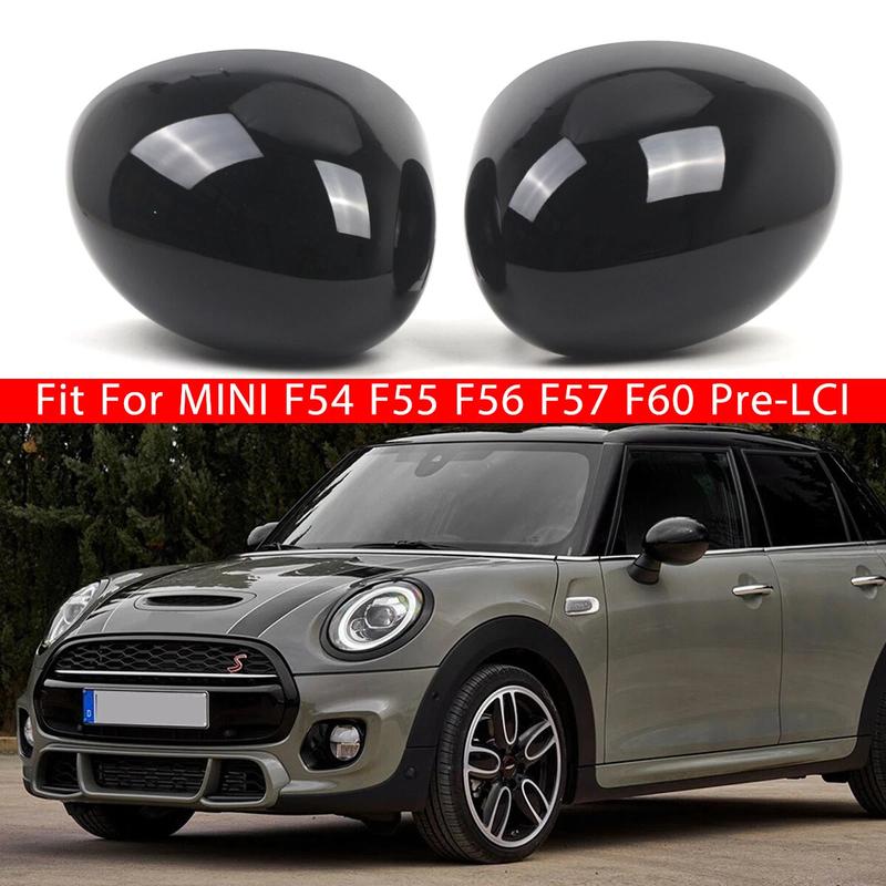 Pair Rear View Mirror Cover For MINI Cooper F54 F55 F56 F57 F60 LHD Without Puddle Light Function Door Side Wing Mirror Cover