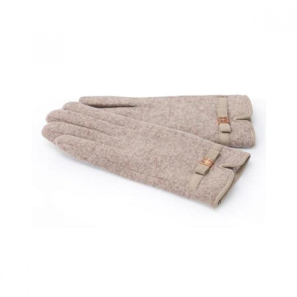DakS Beige Logo Mixed Women S gloveS Dcgv8f209i2