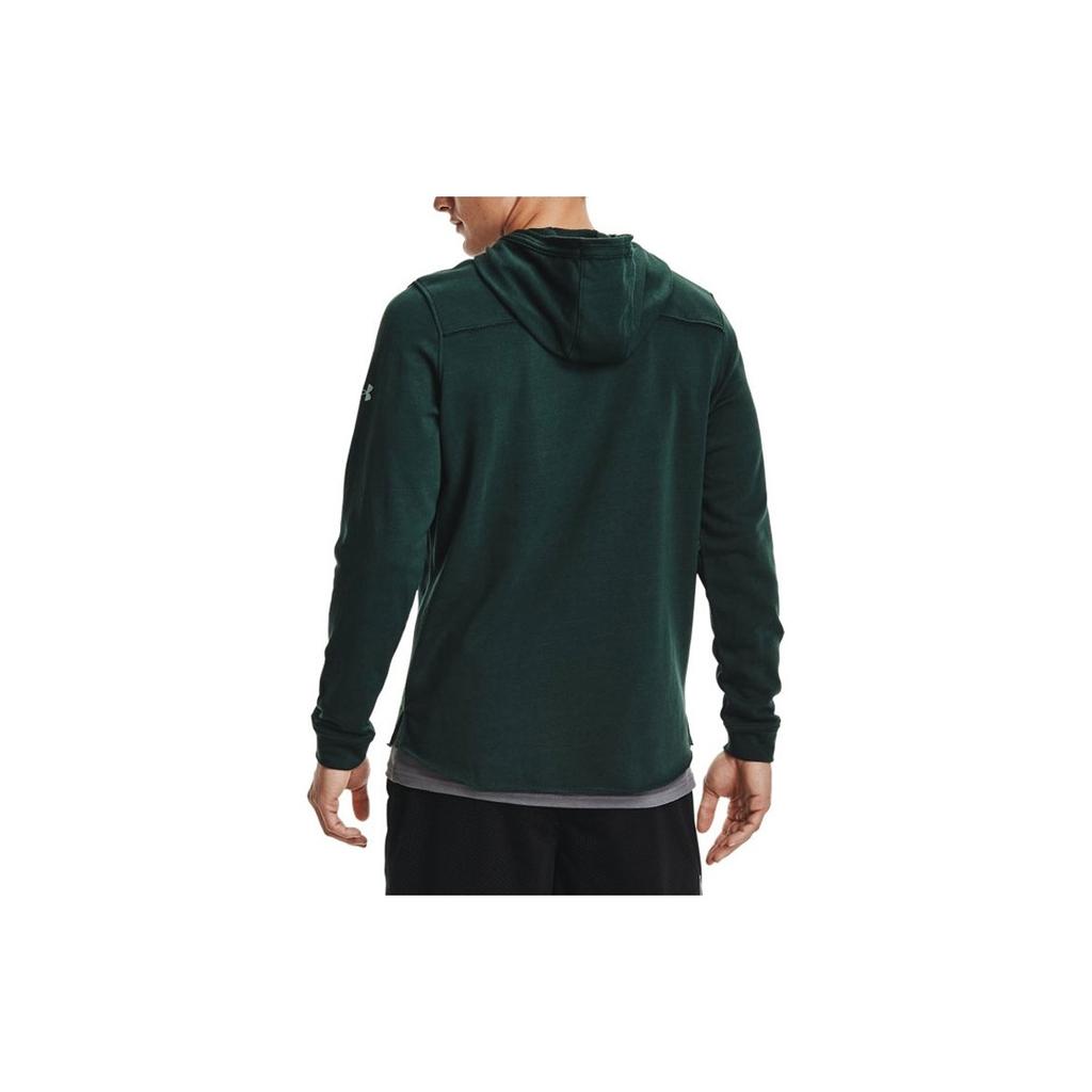 Under Armour Project Rock Johnson Logo Print Trainingshoodie Heren Hoodies Groen 1361747-384